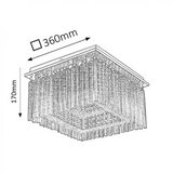 Rabalux danielle plafonjera 36x36x17H, LED 21W Moderna rasveta | Eponuda.com
