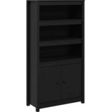  Visoka komoda crna 80 x 35 x 154 cm od masivne borovine | Eponuda.com