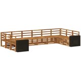  Sekcijska garnitura 10 pcs Prirodna Čvrsto drvo akacije | Eponuda.com
