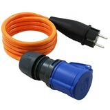 Commel spojni kabel s utikačem i natikačem (narančaste boje, 1,5 m) | shoptok.hr