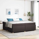 Krevetna konstrukcija Tamno smeđa 200 x 200 cm tkanina | shoptok.hr