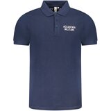 ACCADEMIA MILITARE MILITARY ACADEMY MEN&#39;S BLUE SHORT SLEEVE POLO | shoptok.hr