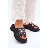 Boto Foam Women's Slippers With Golden Accessories Black Hortiana | shoptok.hr