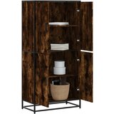vidaXL Visoka omara dimljen hrast 68x35x139 cm inženirski les | Shoptok.si