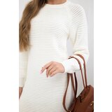 Kesi Striped sweater dress ecru | shoptok.hr