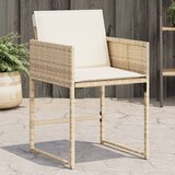 Maison Chic Vrtni stoli - Stol za vrt z blazinami 4 kosi bež poli ratan JS2209, (21876733) | Shoptok.si
