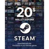 Steam dopuna - Wallet Gift card - 20$ (US) / Digital | ePonuda.com