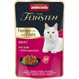 Animonda Varčno pakiranje animonda Vom Feinsten Adult 36 x 85 g - Teletina & piščančji file | shoptok.hr