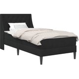  Okvir kreveta s madracem s uzglavljem Crna 90 x 190 cm Baršun | shoptok.hr