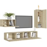  4-dijelni set TV ormarića boja hrasta sonome konstruirano drvo | shoptok.hr
