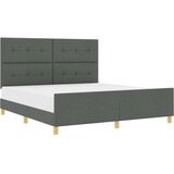  Postelja Temno Siva 180x200 cm Tkanina, (22049055) | Shoptok.si