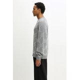 Daily Paper Pulover Tevin Monogram Knit za muškarce, boja: siva, lagane, 2521120 | shoptok.hr