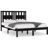  Za krevet od masivne borovine crni 200 x 200 cm | shoptok.hr