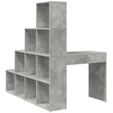  Kutni stol s policom Betonski sivi 101,5 x 149,5 x 149,5 cm | Eponuda.ba