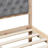  Konstrukcija postelje z vzglavjem Svetlo siva 140 x 200 cm, (5000084246) | Shoptok.si