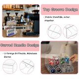 CRCFSUK akrilni organizator za kavne kapsule s 4 predali | Shoptok.si