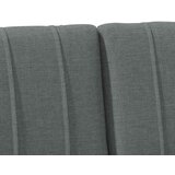  Tapecirani uzglavlje Tamno siva 140 cm Čvrsto borovo drvo | shoptok.hr