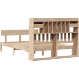 vidaXL Knjižna postelja brez vzmetnice 150x200 cm trdna borovina | Shoptok.si