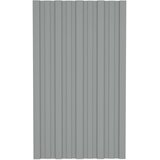 Krovni panel 12 pcs Siva 80 x 45 cm Pocinčani čelik | shoptok.hr