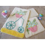  Alacati - Yellow Multicolor Bathmat Set (3 Pieces) | Eponuda.ba