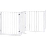 vidaXL Vrata za pse s vratašcima 8 panela sklopiva 640 cm drvo topole | shoptok.hr