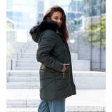 Gemre Green jacket with detachable fur Riverton | shoptok.hr