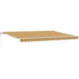 vidaXL Samodejna Retraktibilna Tenda Črno-Rumena 450x300 cm | Shoptok.si