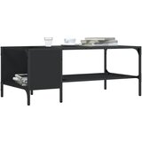 Furnova Klubska mizica z regalom črna 100x51x40 inženirski les, (21915406) | Shoptok.si