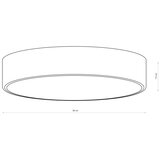 Brilagi plafonsko svetlo clare 4xE27/24W/230V pr. 50 cm ružičasto | Eponuda.com