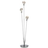 Trio Select LED stoječa svetilka v srebrni barvi s steklenim senčilom (višina 150 cm) Verano – | Shoptok.si