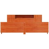  Posteljni okvir brez vzmetnice vošč. rjav 200x200 cm borovina, (21607719) | Shoptok.si