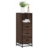 vidaXL Kopalniška omarica rjavi hrast 35x37,5x100 cm inženirski les | Shoptok.si