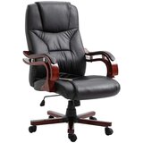  Pisarniški stol črno umetno usnje, (20624552) | Shoptok.si