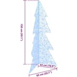 vidaXL Božično drevo med 160 LED Hladno belo 150 cm Akril | Shoptok.si
