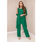 Kesi Set blouse + trousers with pendant green cijene