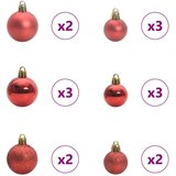 vidaXL Umjetna preddekorirana božićna jelka Črna 120 cm PVC | Shoptok.si
