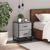vidaXL Nočna omarica siva sonoma 40x31x50 cm inženirski les | Shoptok.si