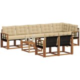  Set vanjskih sofa 9 kom. Prirodna i bež | shoptok.hr