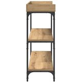  Konzolni stol s policom hrast artisan 100 x 30 x 80 cm | Eponuda.com