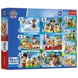 Trefl Paw Patrol Pustolovske pse 10v1 puzzle set - | Shoptok.si