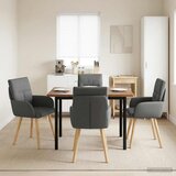 vidaXL Trpezarijske stolice 4 pcs Tkanina Tamnosiva 60 x 56 x 96 cm | shoptok.hr