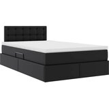  Krevet s prostorom za pohranu s LED-om Crna 120 x 200 cm | shoptok.hr