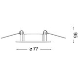 Ideal lux - komplet od 3 ugradne plafonske lampe 1xGU10/50W/230V | Eponuda.com