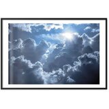  Plakat Lively Scene: The Sun Battling the Clouds 30x21 Crni okvir s margom | shoptok.hr