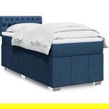 Maison Chic Box spring postelja - Vzmetna postelja z vzmetnico modra 90x200 cm blago SL24045, (21880025) | Shoptok.si