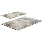 Sive/bež kupaonske prostirke u setu 2 kom 60x100 cm –