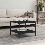  Stolić za kavu crni 55x55x40 cm od konstruiranog drva | shoptok.hr