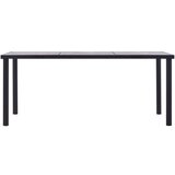 Furnova Jedilna miza črna in betonsko siva 180x90x75 cm mediapan, (21946541) | Shoptok.si