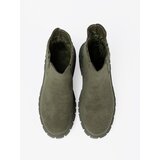 Shelvt Green ankle boots with elastic inserts | Shoptok.si