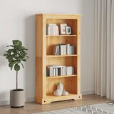 Furnova Knjižna omara 4-nadstropna borovina Corona Range 80x29x150 cm, (21951116) Cene